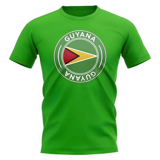 Guyana Football Badge T-Shirt (Green)_0