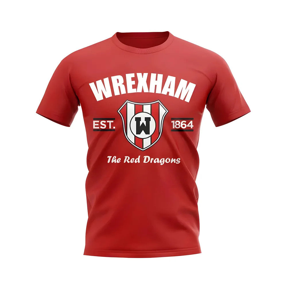 Wrexham Established Football T-Shirt (Red)_0