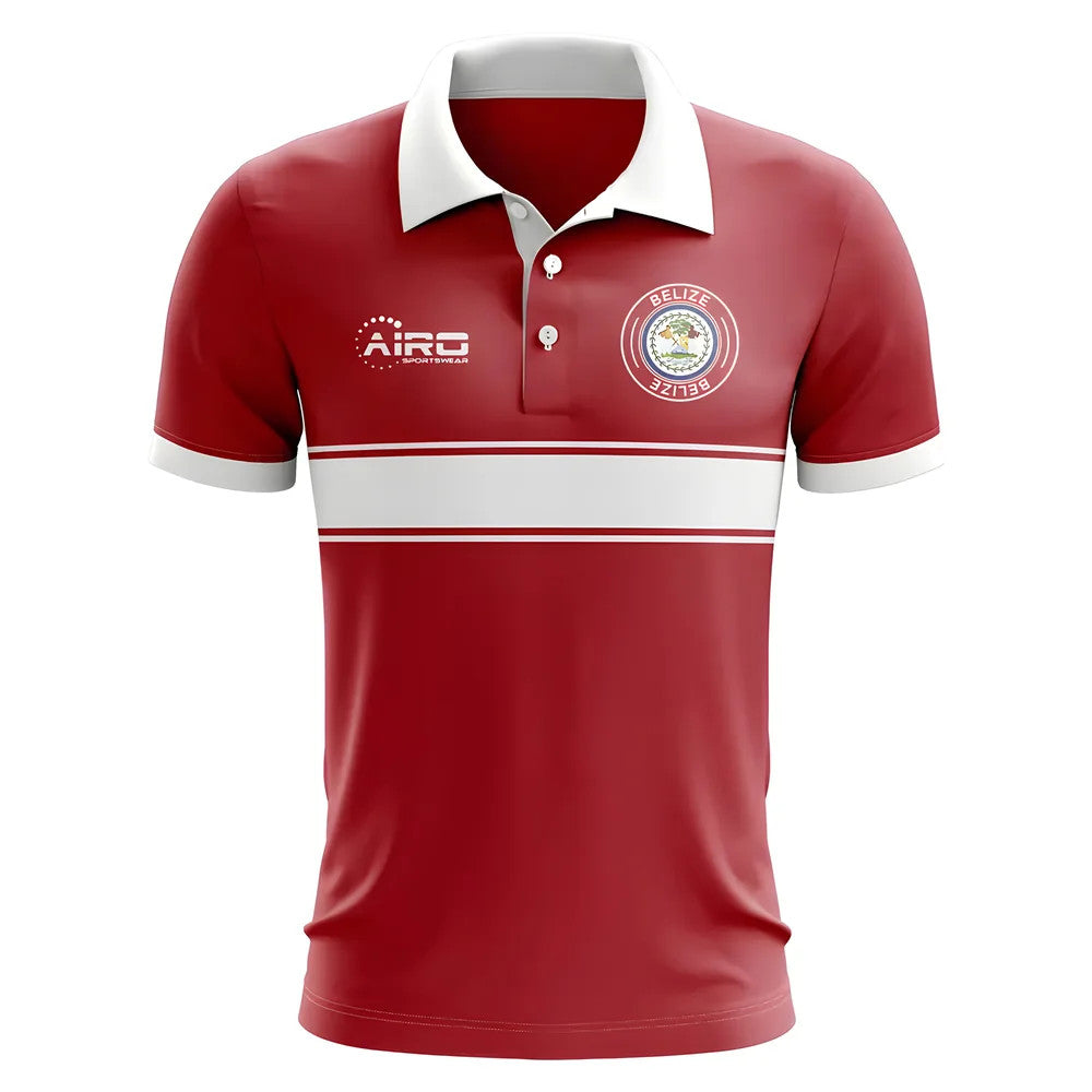 Belize Concept Stripe Polo Shirt (Red)_0