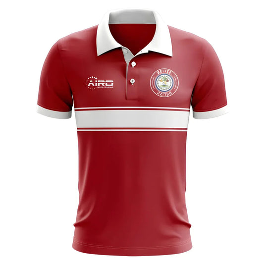 Belize Concept Stripe Polo Shirt (Red)_0