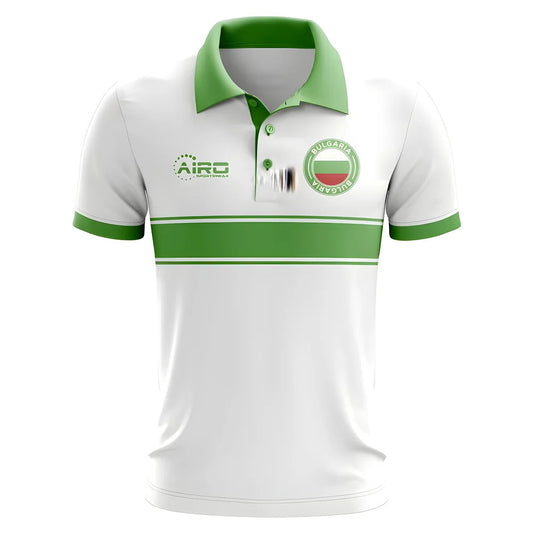 Bulgaria Concept Stripe Polo Shirt (White)_0