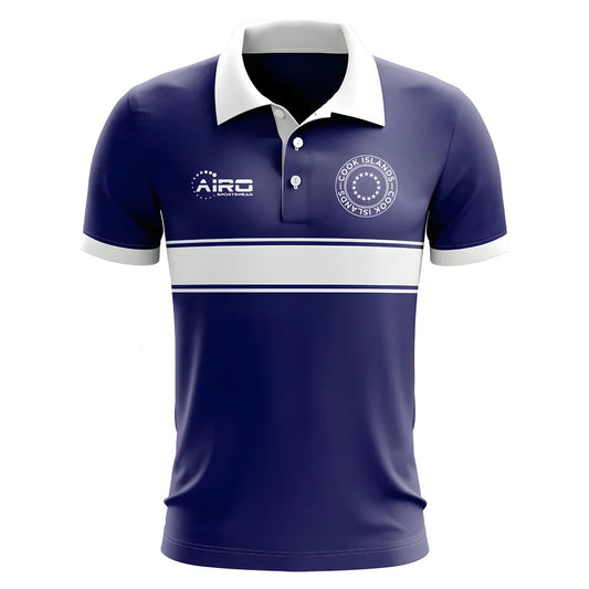 Cook Islands Concept Stripe Polo Shirt (Navy)_0