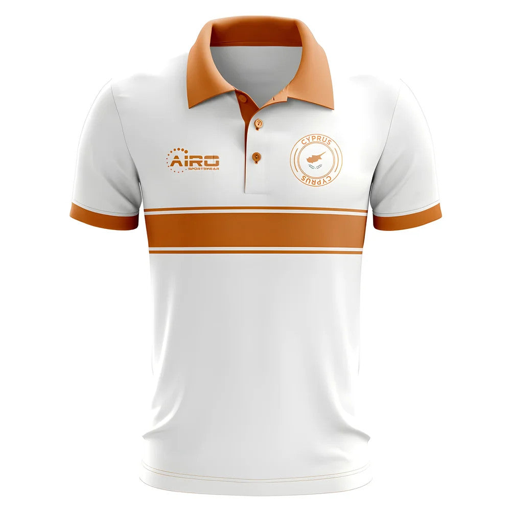 Cyprus Concept Stripe Polo Shirt (White)_0