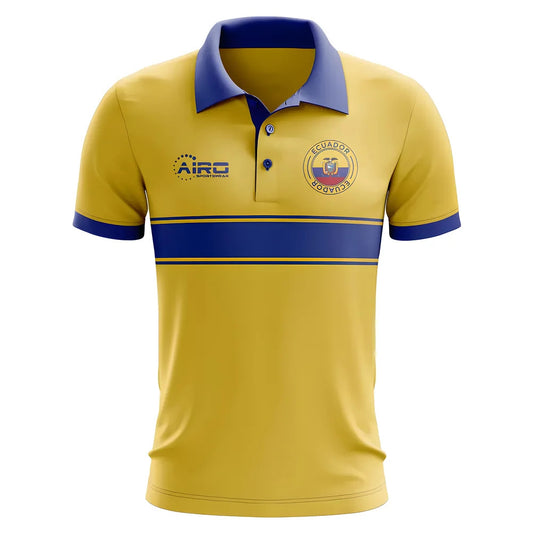 Ecuador Concept Stripe Polo Shirt (Yellow)_0
