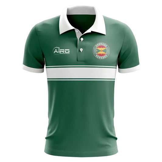 Grenada Concept Stripe Polo Shirt (Green)_0