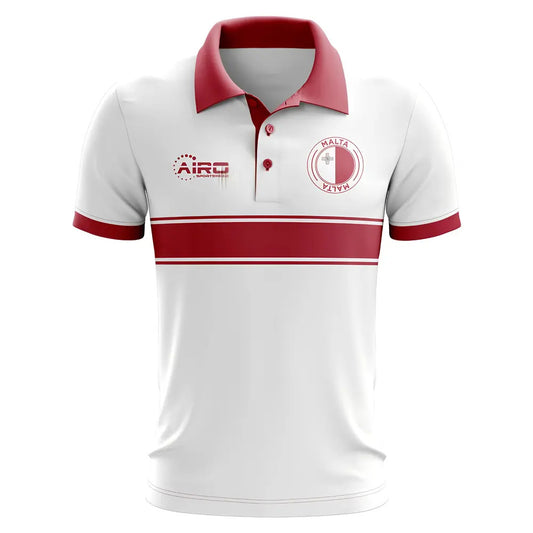 Malta Concept Stripe Polo Shirt (White)_0