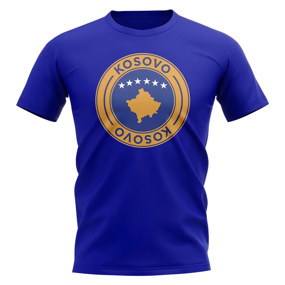 Kosovo Football Badge T-Shirt (Royal)_0