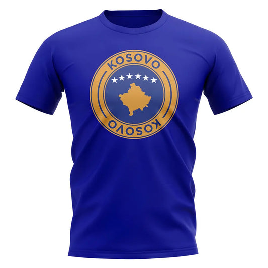Kosovo Football Badge T-Shirt (Royal)_0
