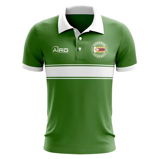 Zimbabwe Concept Stripe Polo Shirt (Green)_0