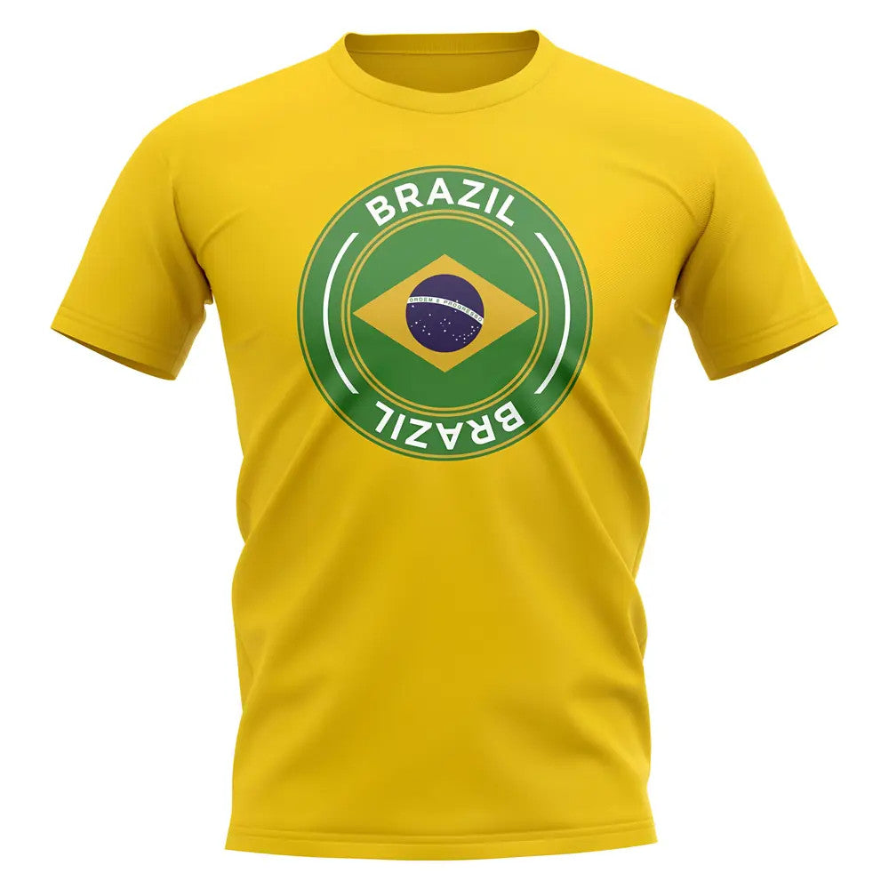 Brazil Football Badge T-Shirt (Yellow)_0