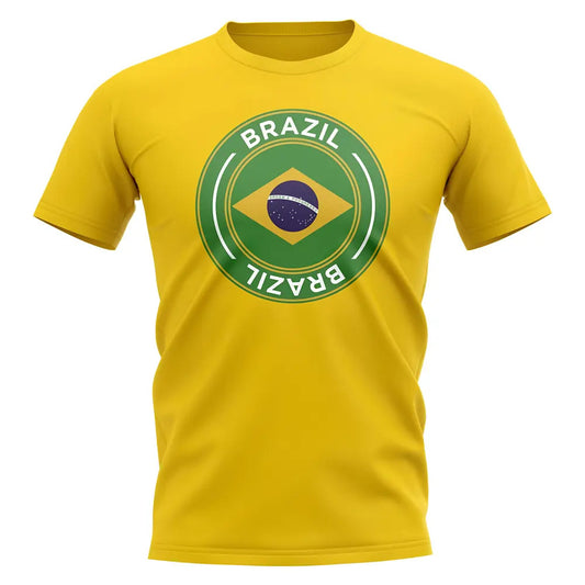 Brazil Football Badge T-Shirt (Yellow)_0