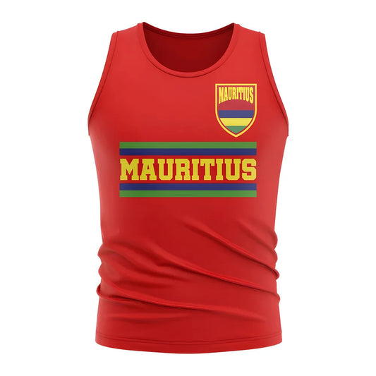 Mauritius Core Football Country Sleeveless Tee (Red)_0