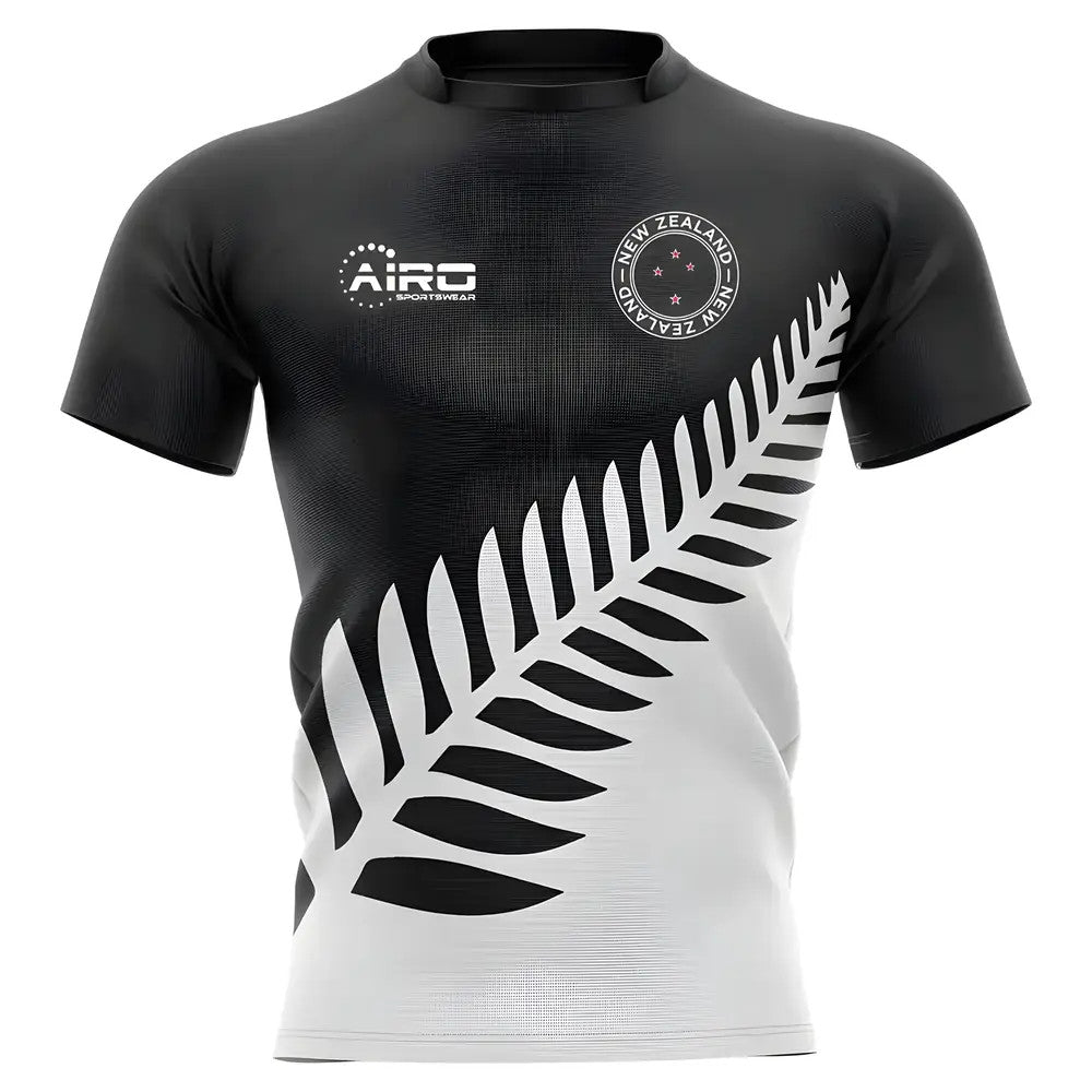 2025-2026 New Zealand All Blacks Fern Concept Rugby Shirt - Kids_1