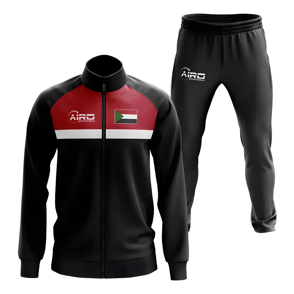 Sudan Concept Football Tracksuit (Black)_0