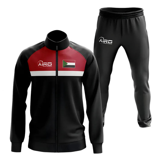 Sudan Concept Football Tracksuit (Black)_0
