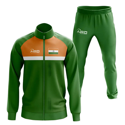 India Concept Football Tracksuit (Green)_0