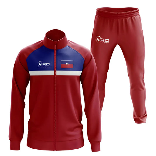 Haiti Concept Football Tracksuit (Red)_0