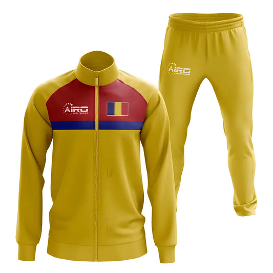 Romania Concept Football Tracksuit (Yellow)_0