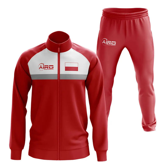 Poland Concept Football Tracksuit (Red)_0