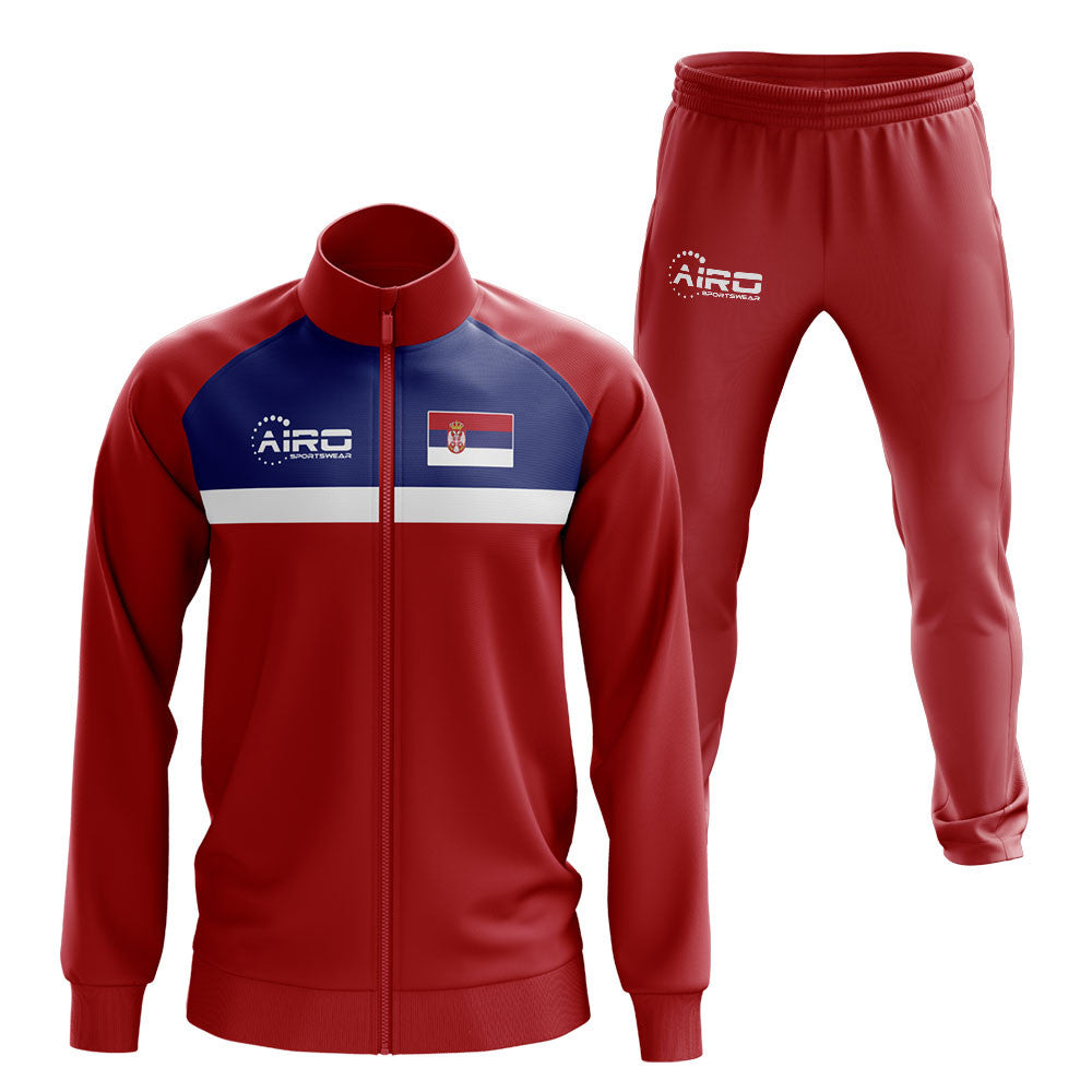 Serbia Concept Football Tracksuit (Red)_0