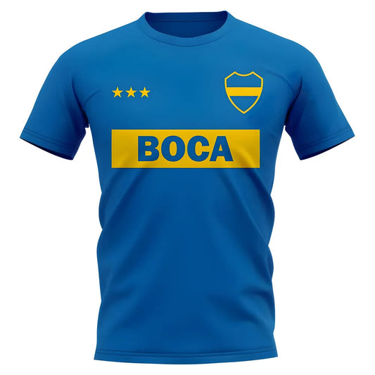 Boca Juniors Vintage Football T-Shirt (Blue)_0