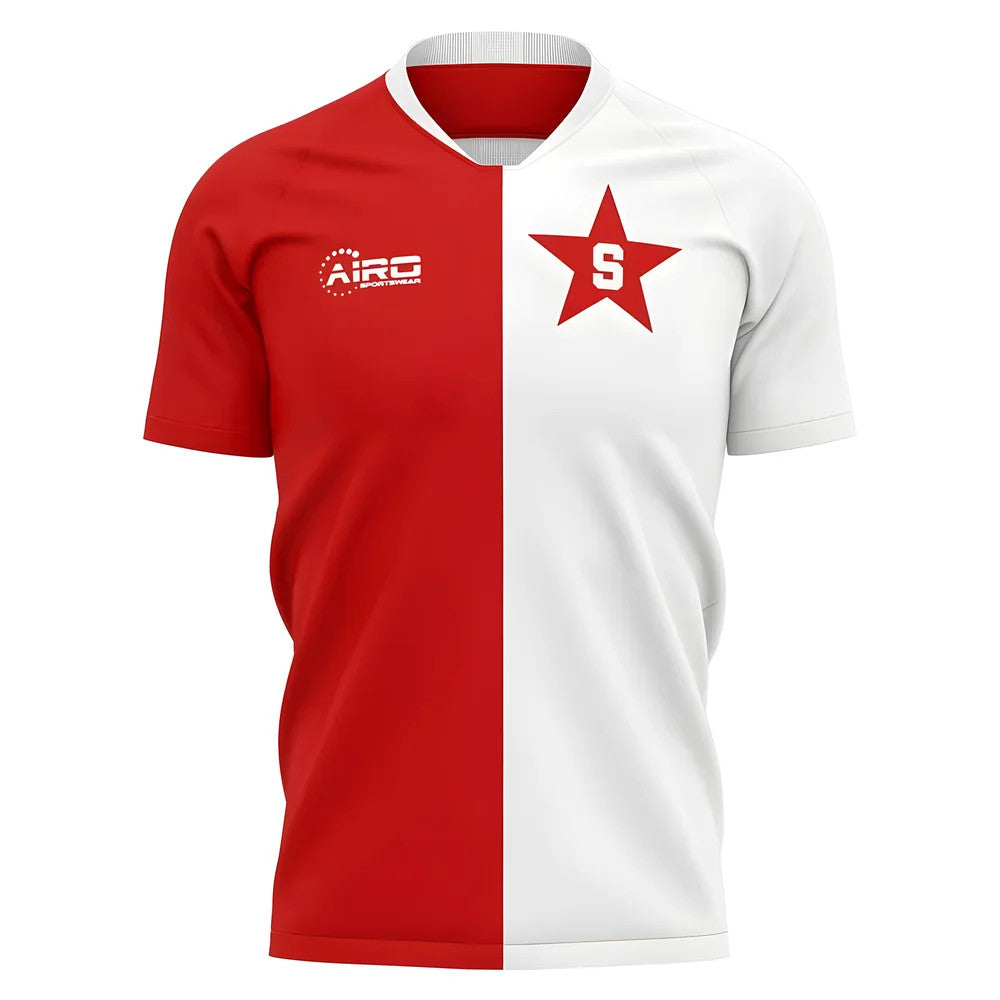 2025-2026 Slavia Prague Home Concept Football Shirt - Kids_1