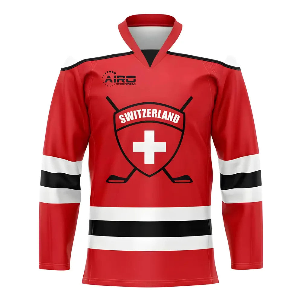 Switzerland Home Ice Hockey Shirt_0