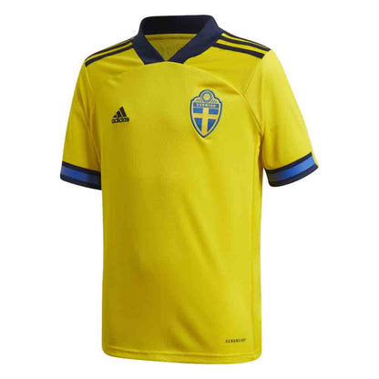 2020-2021 Sweden Home Adidas Football Shirt (Kids)_1