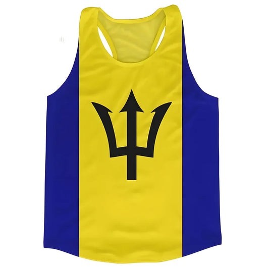 Barbados Flag Running Vest_0