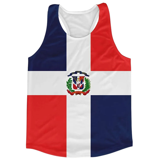 Dominican Republic Flag Running Vest_0