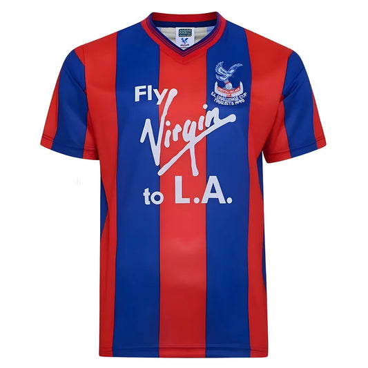 Score Draw Crystal Palace 1990 FA Cup Final Retro Football Shirt_0