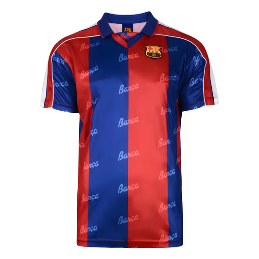 Score Draw Barcelona 1994 Retro Football Shirt_0