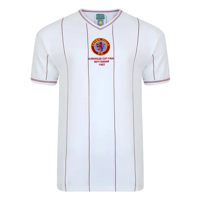 Score Draw Aston Villa 1982 Euro Final Retro Football Shirt_0