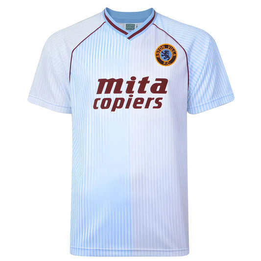 Score Draw Aston Villa 1988 Away Retro Football Shirt_0