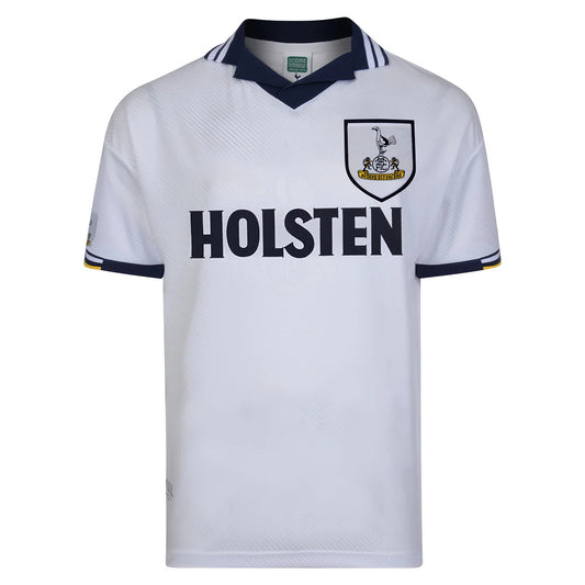 Score Draw Tottenham Hotspur 1994 Retro Football Shirt_0