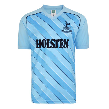 Score Draw Tottenham Hotspur 1986 Away Retro Football Shirt_0