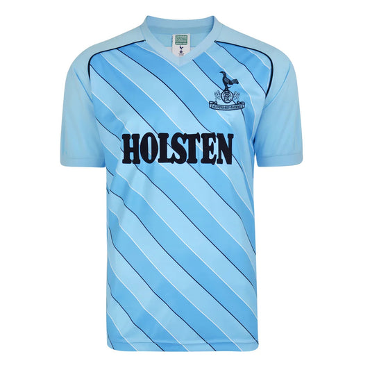 Score Draw Tottenham Hotspur 1986 Away Retro Football Shirt_0