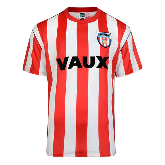 Score Draw Sunderland 1990 Retro Football Shirt_0