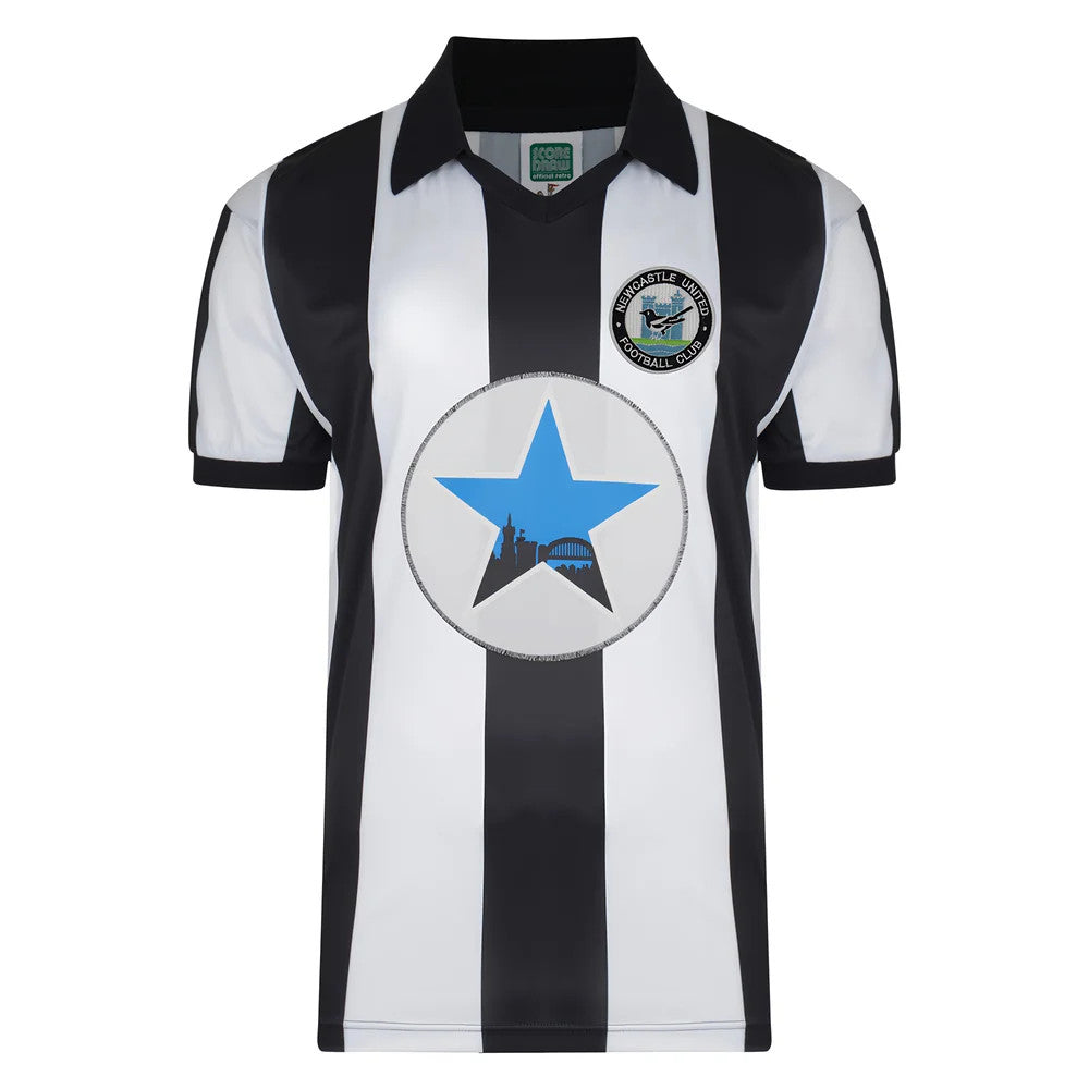 Score Draw Newcastle United 1982 Retro Football Shirt_0