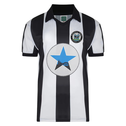 Score Draw Newcastle United 1982 Retro Football Shirt_0