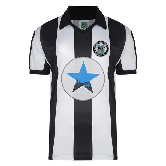 Score Draw Newcastle United 1982 Retro Football Shirt_0