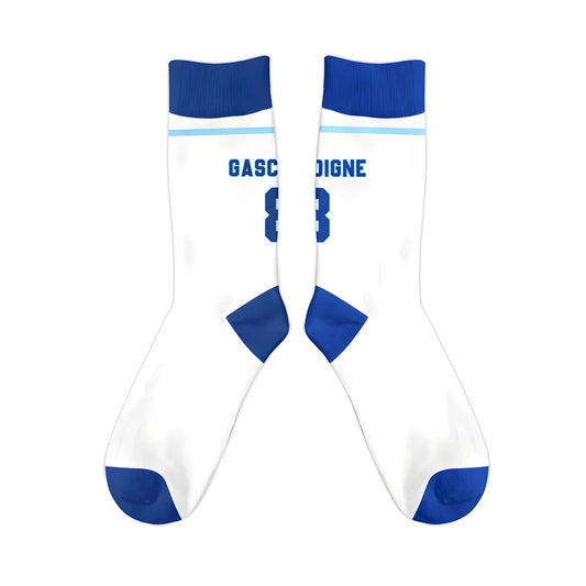 England 1996 Paul Gascoigne Retro Football Socks_0