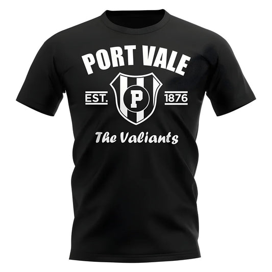 Port Vale Established Football T-Shirt (Black)_0