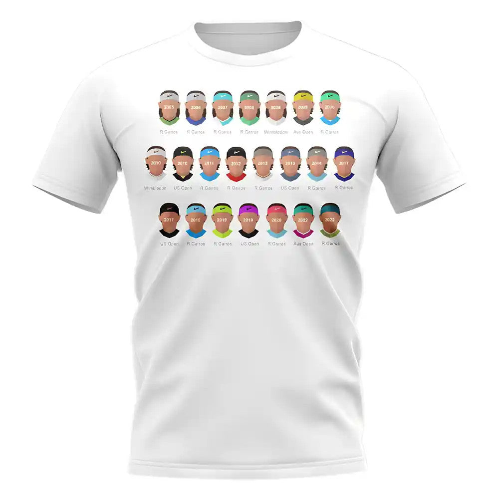 Rafa Nadal Grand Slam Champion T-Shirt (White)_0