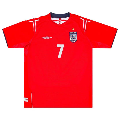 England 2004-06 Away Shirt (Beckham #7) ((Excellent) XL)_1