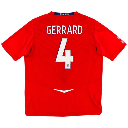 England 2008 Away Shirt (Gerrard #4) ((Excellent) XL)_0