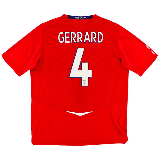 England 2008-10 Away Shirt (XL) Gerrard #4 (Very Good)_0
