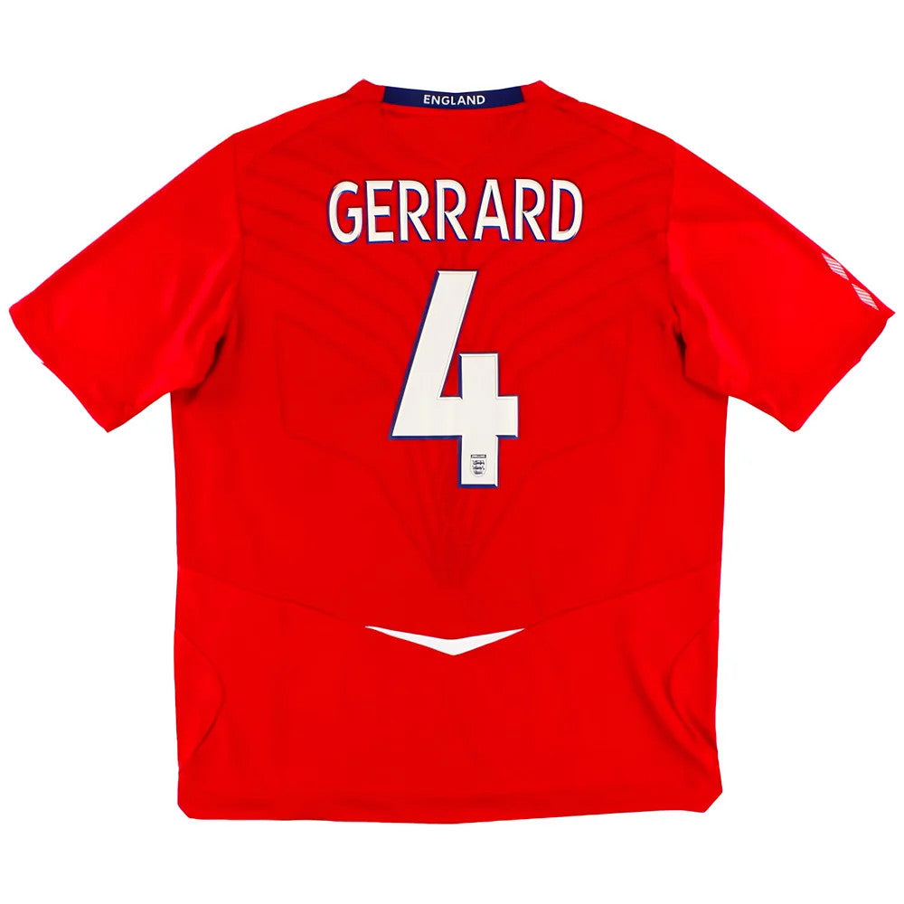 England 2008-09 Away Shirt (S) Gerrard #4 (Excellent)_0
