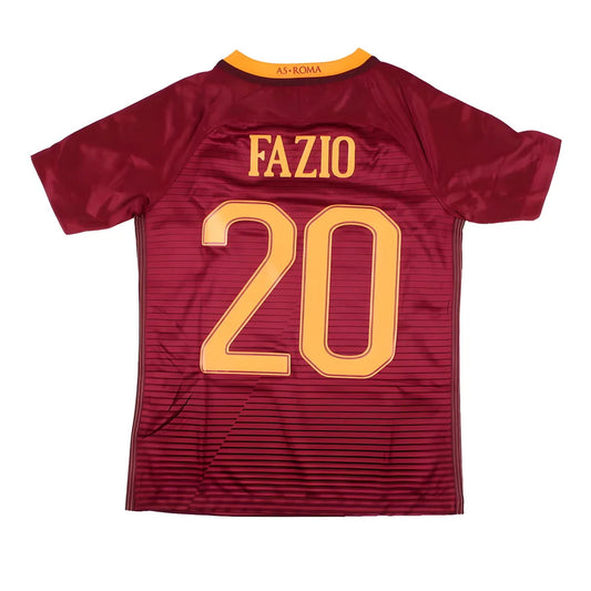 Roma 2016-17 Home Shirt (SB) Fazio #20 (Mint)_0