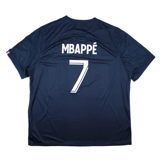 PSG 2022-23 Home Shirt (Sponsorless) (XXL) Mbappe #7 (BNWT)_0
